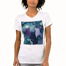 Chats Artistiques Forêt Mystique Chat de Nuit Fant