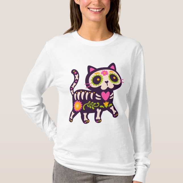 T-shirt Chats au Clair de Lune de Rêve – Patte de  (Devant)