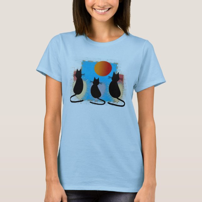 T-shirt Chats au soleil (Devant)