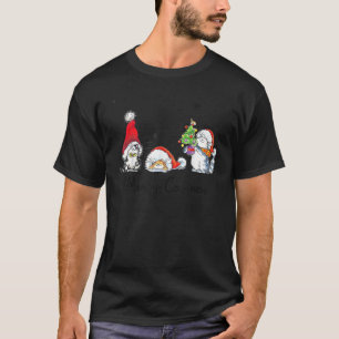 T-shirt Chats Avec Chapeau De Père Noël Joyeux Catmas Chat