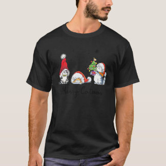 T-shirt Chats Avec Chapeau De Père Noël Joyeux Catmas Chat