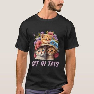 T-shirt Chats avec tatouages Chaton Tatouage Kitty Tatoué