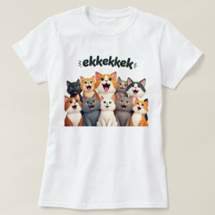 T-shirt Chats bavardant, gazouillis, ekekek