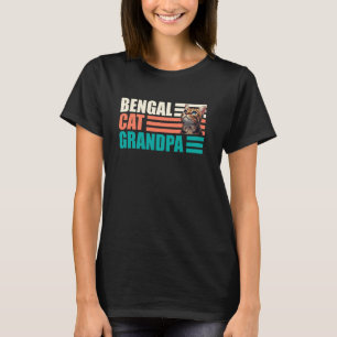 T-shirt Chats Bengal PAPA CHAT BENGAL Vintage Chat Bengal