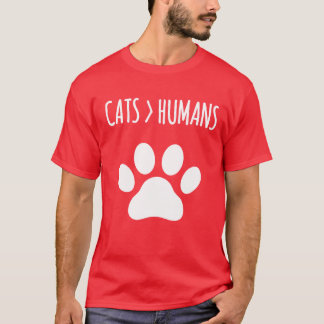 T-shirt Chats Betterhan Humains Drôle Citation de chats dr