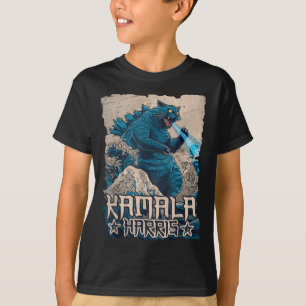 T-shirt Chats Bleus Vague Pour Kamala Harris Art Japonais 