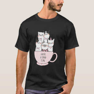 T-shirt Chats Bon Temps Café et Baristas