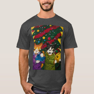 T-shirt Chats cadeaux de Noël