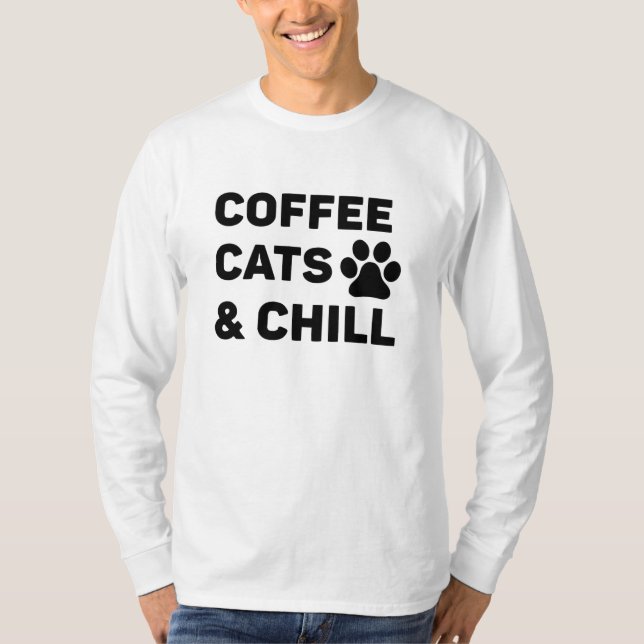 T-shirt Chats Café & Détente (Devant)