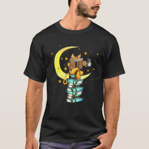 T-shirt Chats Café Lecture Kat Livres Lire Stubenter Chato