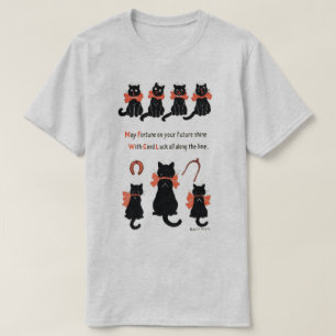 T-shirt Chats chanceux, Louis Wain