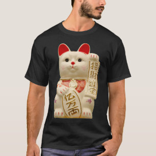 T-shirt Chats chanceux, patte de ondulation