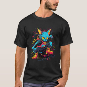 T-shirt Chats, Chatons et Style d'Art Urbain Street Art St