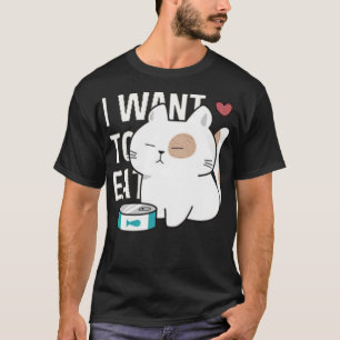 T-shirt Chats chats à potelée à la main