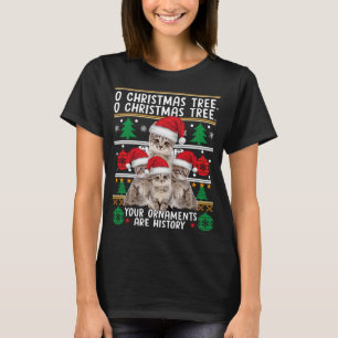 T-shirt Chats Chemise de Noël Funny Ornements Pajama Famil