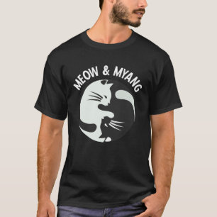T-shirt Chats Chinois Miaou et Myang Yin Yang Cat