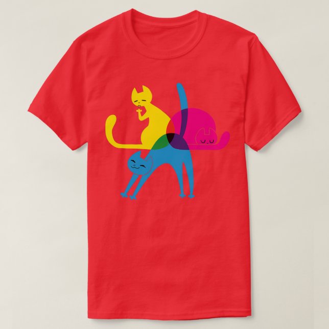 T-shirt Chats CMYK (Design devant)