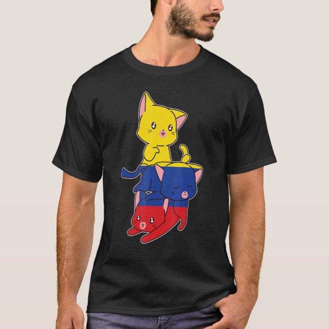 T-shirt Chats Colombie Colombie Colombien (Devant)