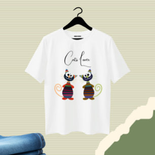 T-shirt Chats colorés mignons