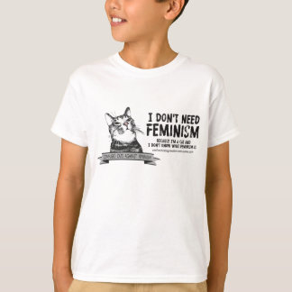 T-shirt Chats confus (pour les produits de couleur claire)