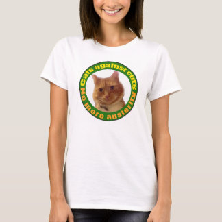 T-shirt Chats contre des coupes