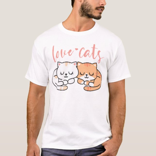 T-shirt Chats couchants 1 (Devant)