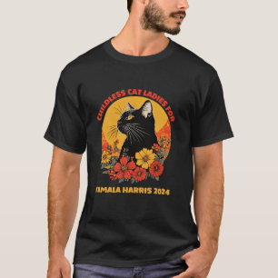 T-shirt Chats Dames vintages Pour Enfants Pour Kamala Harr