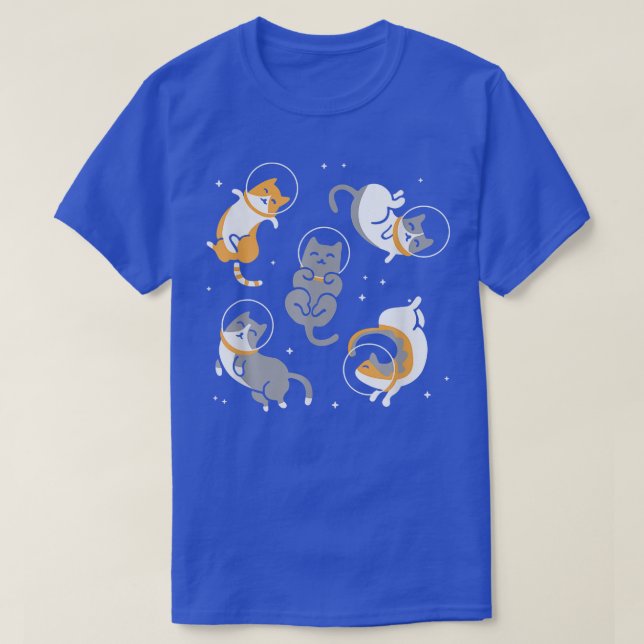 T-shirt Chats Dans L'Espace Amusant Chat Astronaut Galay C (Design devant)