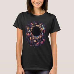 T-shirt Chats dans un trou noir Chat Maman chat Papa cha
