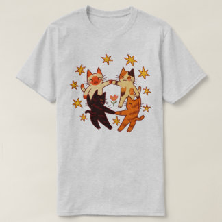 T-Shirt Chats Dansants Mignons – Cadeau pour amate