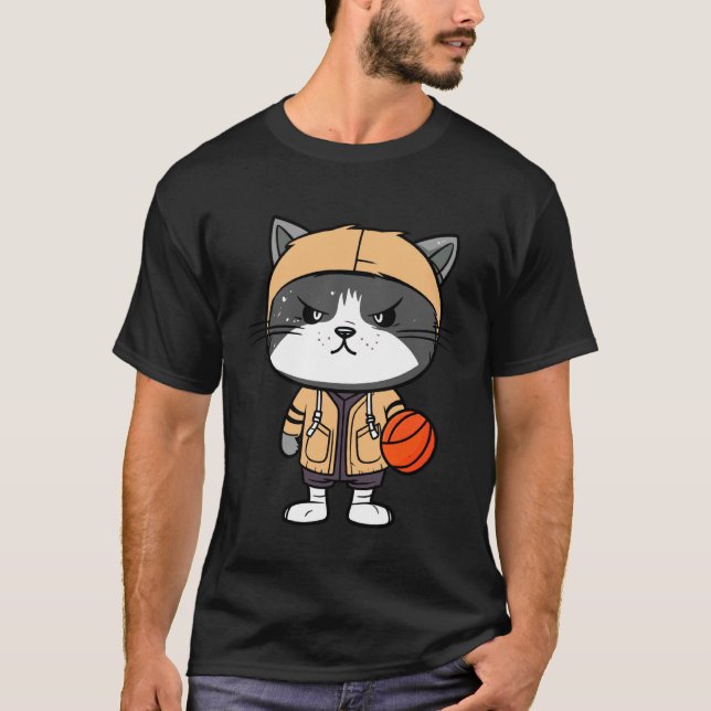 T-shirt Chats de basketball (Devant)