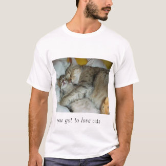 T-shirt chats de caresse
