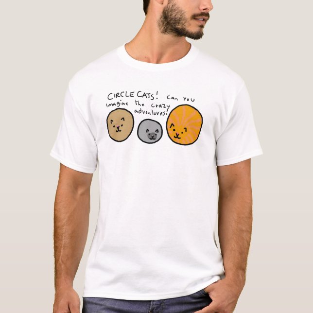 T-shirt Chats de cercle (Devant)