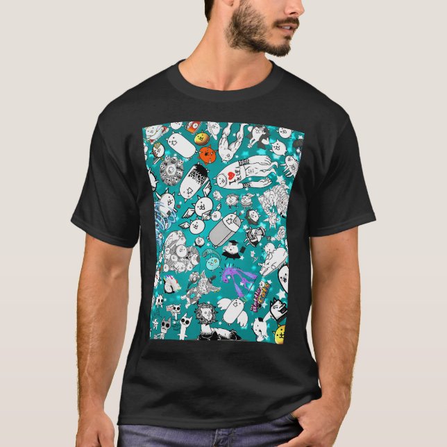 T-shirt Chats de combat (Devant)