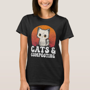 T-shirt Chats de compost et vers de composteur expert en c