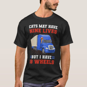T-shirt Chats De Conducteur De Camion De Camion Peuvent Av