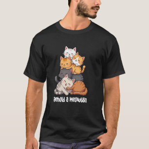 T-shirt Chats de montcute heureux design empilé