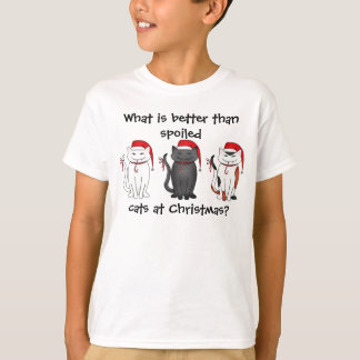 T-shirt Chats de Noël gâtés