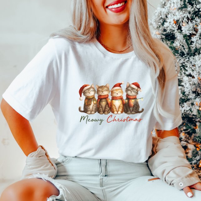 T-shirt Chats de Noël Meowy (Créateur téléchargé)