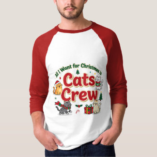 T-shirt Chats de Noël mignons Équipe de vacances