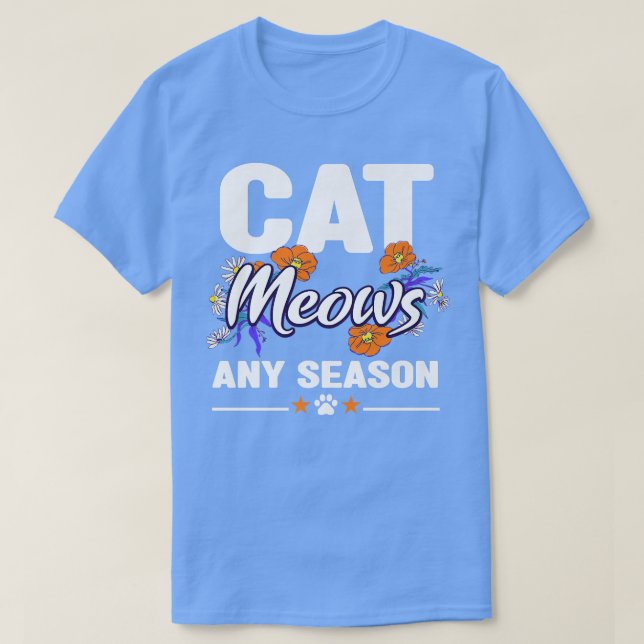 T-shirt Chats de printemps Animal Animaux Animaux Forts Ja (Design devant)