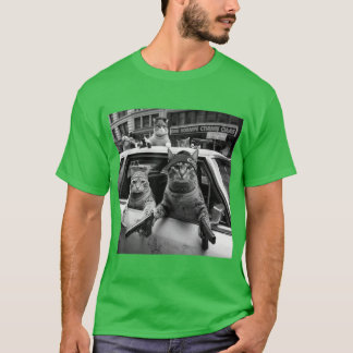 T-shirt Chats de rue gangsters drôles amis