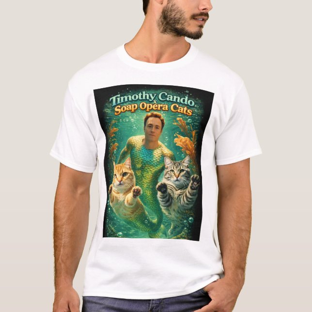 T-shirt Chats de soap opera avec Timothy Cando (Devant)