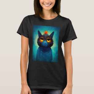T-shirt Chats de style rétro Blue Cat Kitty Cats