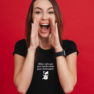 T-shirt Chats De Vélo Plus Forts Que Votre Moto