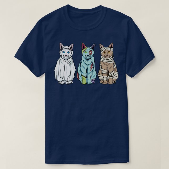 T-shirt Chats d'Halloween 1 (Design devant)