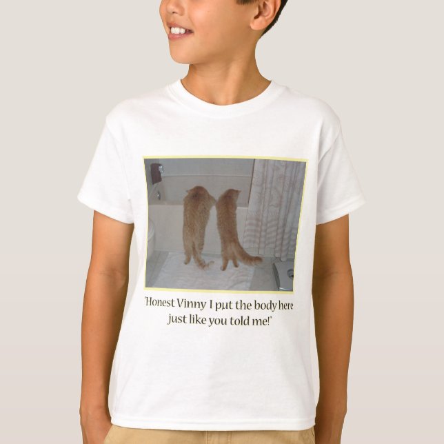 T-shirt Chats d'Halloween Tabby Orange (Devant)