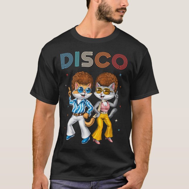 T-shirt Chats Disco (Devant)