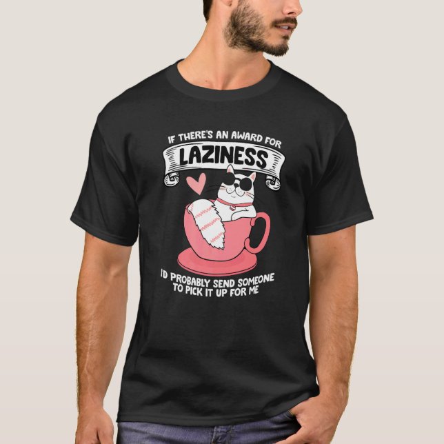 T-shirt Chats Dit Lazy Dit Grumpy 11 (Devant)