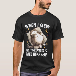 T-shirt Chats drôles de fainéantise t